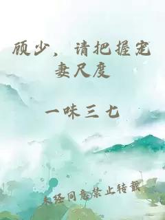 顾少，请把握宠妻尺度