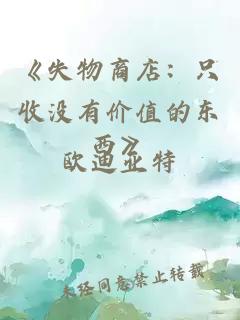 《失物商店：只收没有价值的东西》
